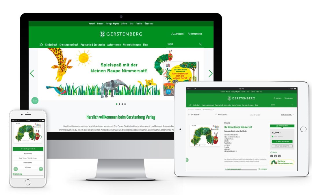 Relaunch des GERSTENBERG-VERLAG mit BUCHSUITE