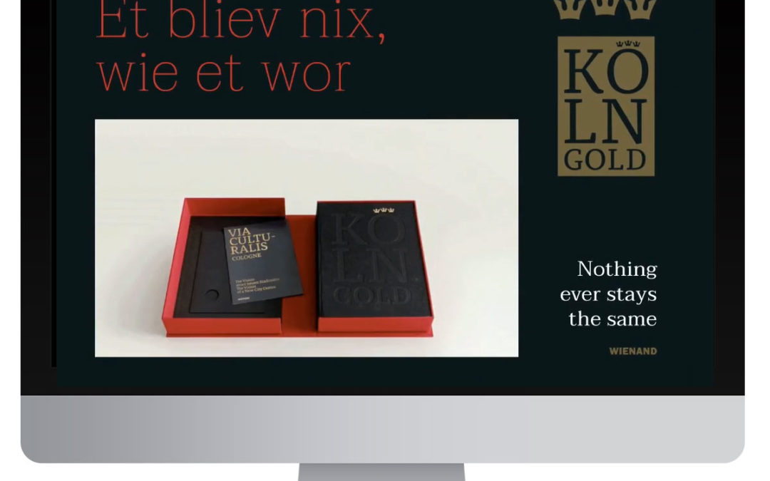 Landingpage »Kölngold« für den WIENAND VERLAG